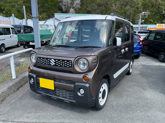 【令和8年12月まで可能/4WD】スペーシアギアHV /ブラウン・ホワイト MK53S-785416