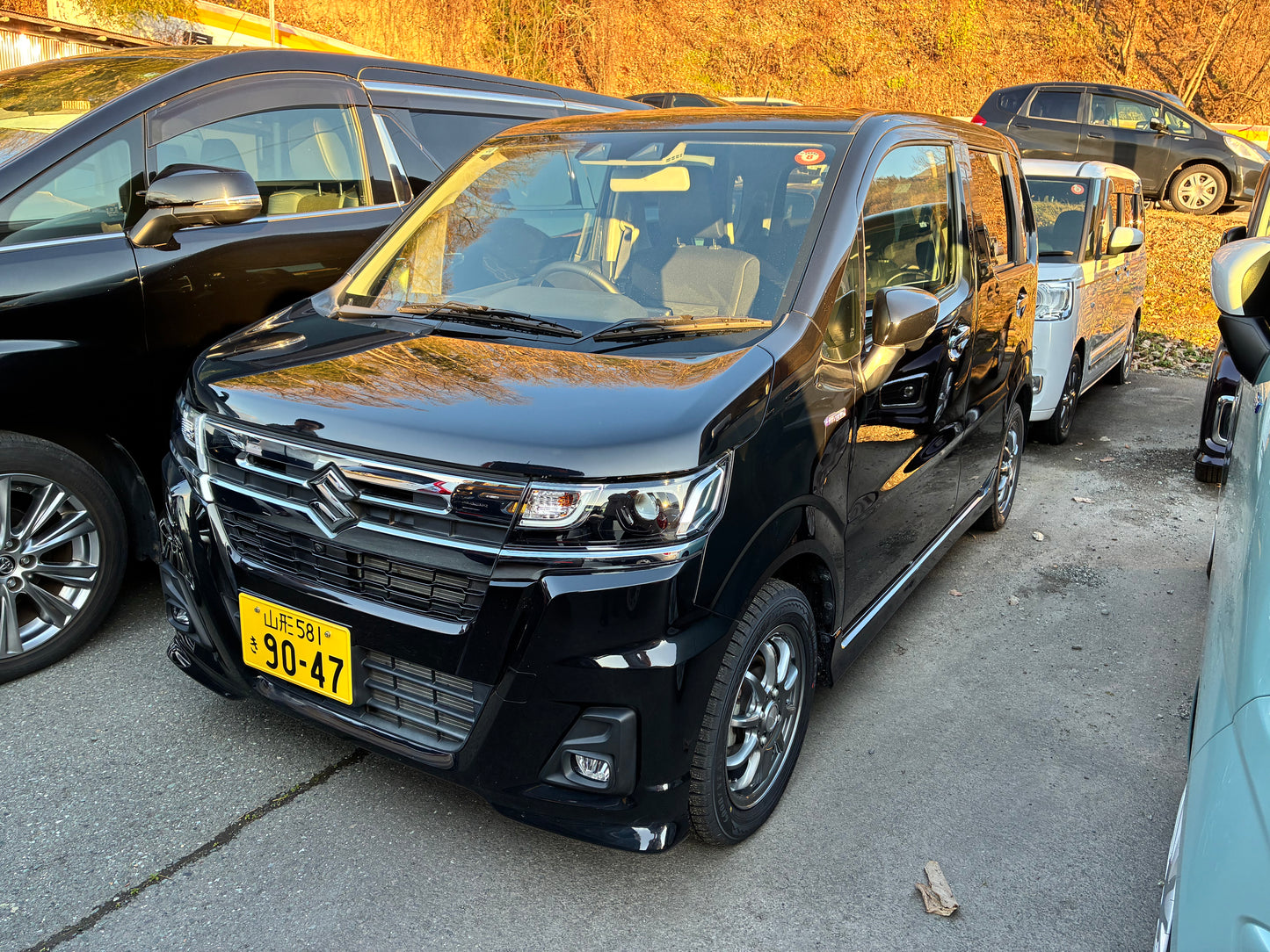 【令和9年10月まで可能/自動ブレーキ】ワゴンR　HV　黒／MH55S-930607